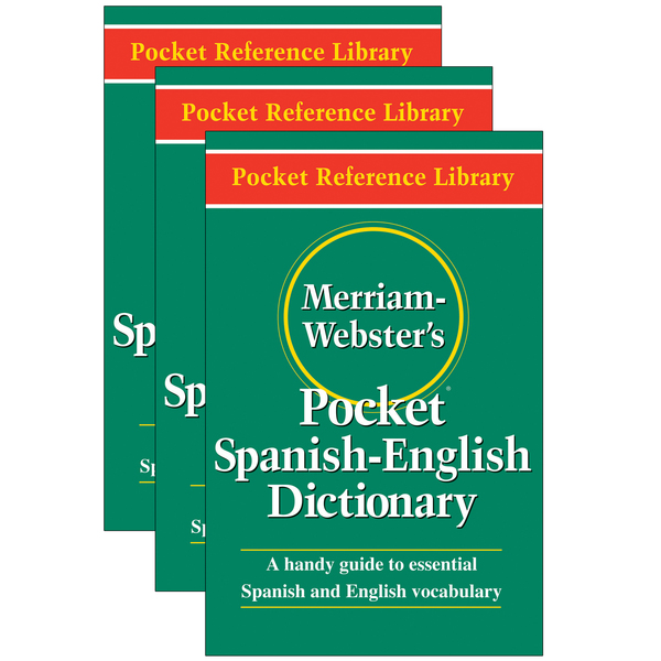 Merriam-Webster Merriam-Websters Pocket Spanish-English Dictionary, Paperback, PK3 9780877795193
